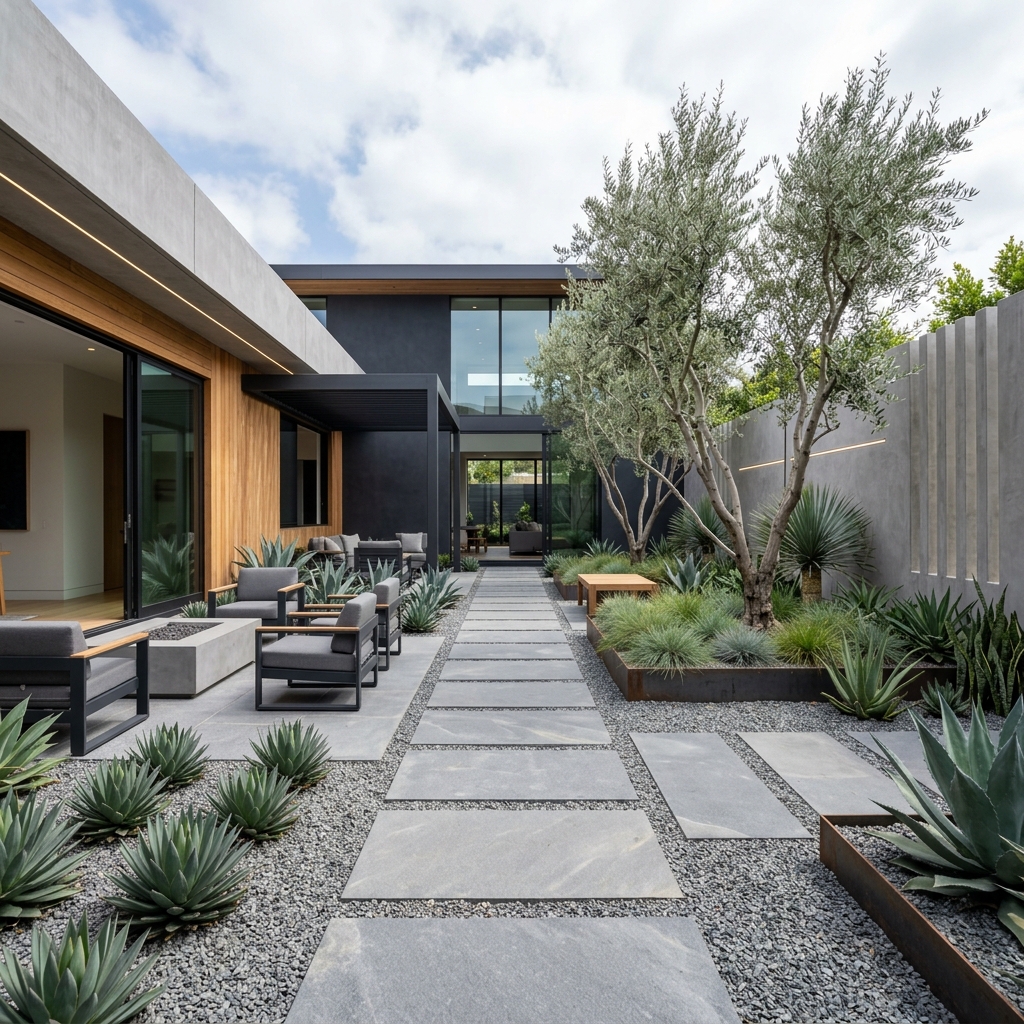 Modern Zen Courtyard